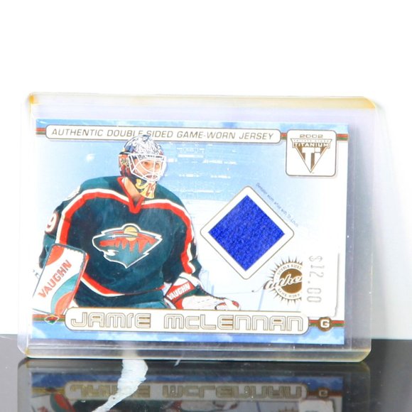Jamie McLennan & Filip Kuba Double Sided Game-Worn Jersey Card#70 Minnesota Wild - Picture 1 of 2